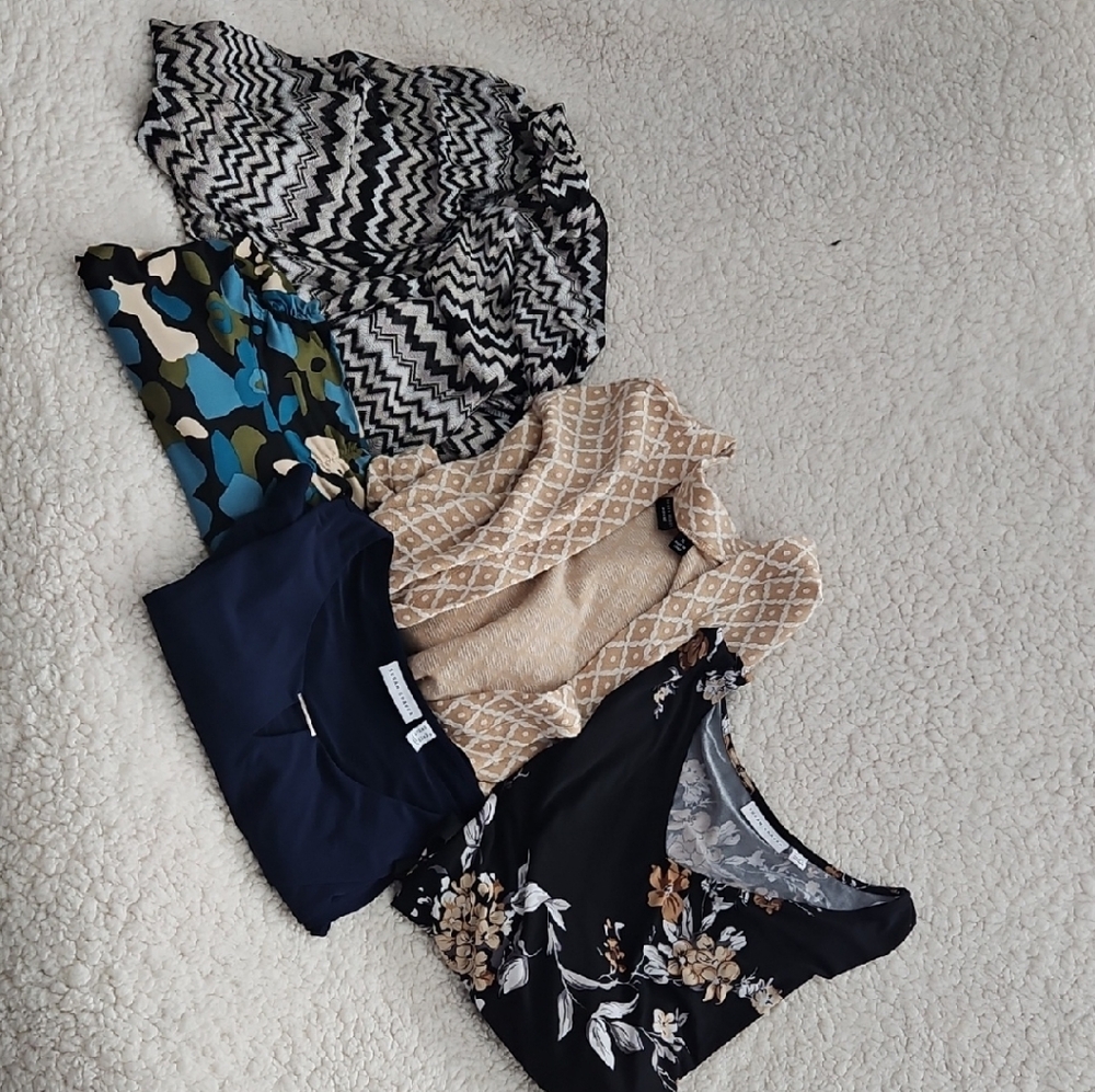 Susan Graver 5 Piece Top/Cardigan Bundle